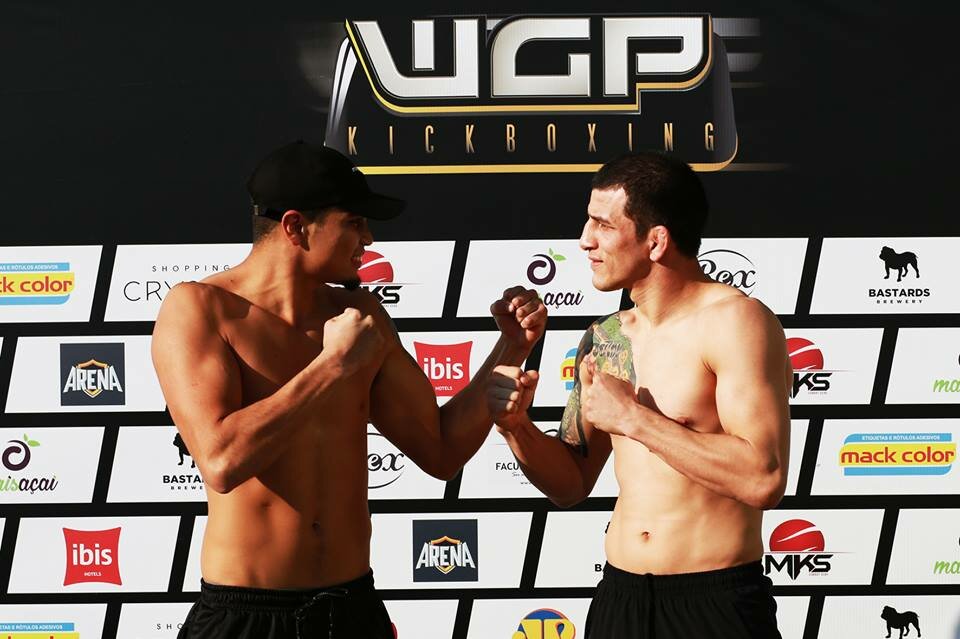 Cena e Goku cravam o peso para superluta no WGP - Foto: WGP/Divulgação